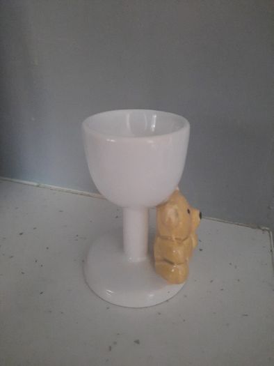ceramic teddy egg cup