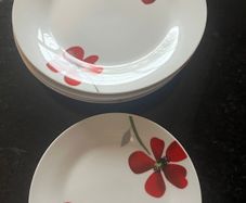 4 Dinner Plates & 3 Side Plates