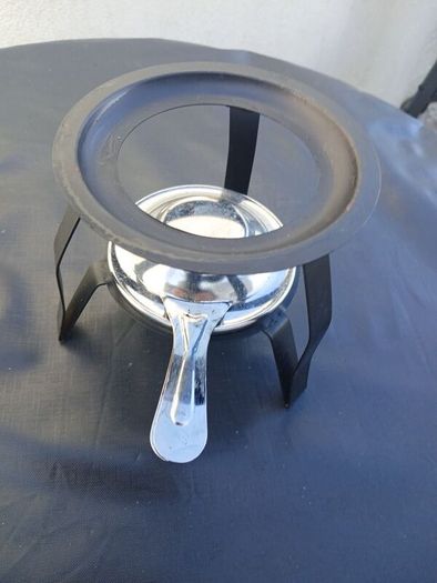 Vintage Chrome Fondue Pot
