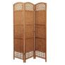 Natural 3 Panel Hand Made Wicker Room Divider Image 6