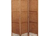 Natural 3 Panel Hand Made Wicker Room Divider