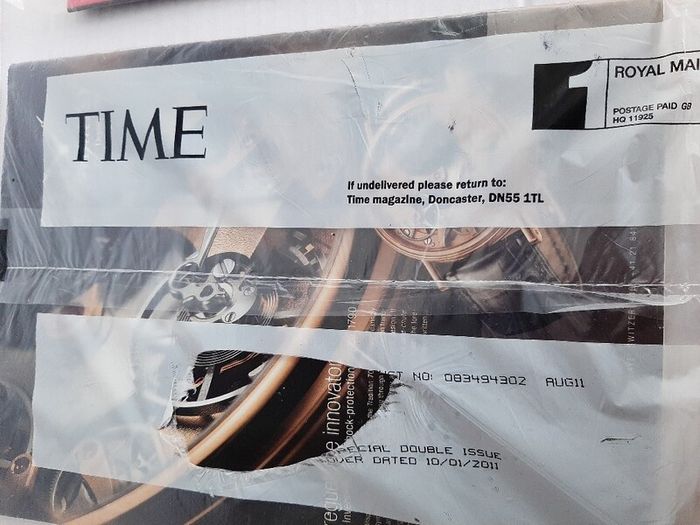 New vintage time magazine in wrapping
