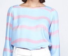 Lennon Courtney stripe boat neck top UK 12 BNWT