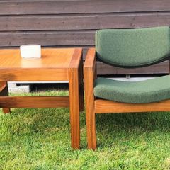 Mid Century Vintage Crannac Armchair & Side Table