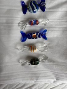 Murano Glass Sweets (E15 each) I have 6 (pink one added)