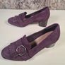 womens Clarks Un Cosmo Go burgundy suede court shoes heels formal buckle Size UK 5 D EU 38 BRAND NEW Image 7