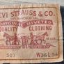 Mens Levis 507 Bootcut Jeans Image 3