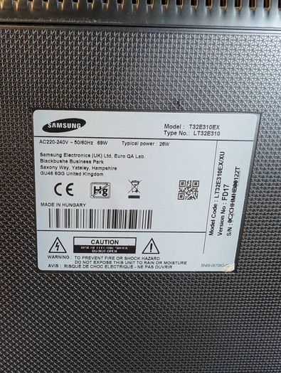 Samsung 32" Monitor Full HD 1080p TV