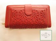 main image for ad Large Fashion Red Purse Multi compartments with flowers design