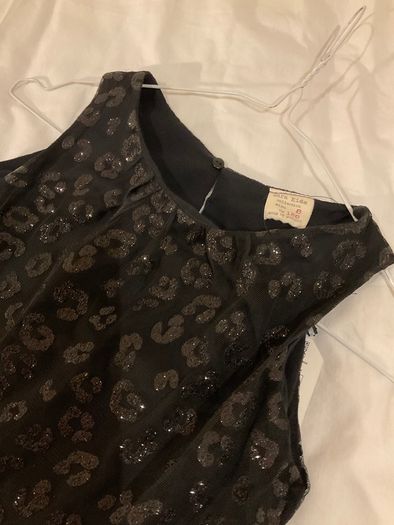 Girls BNWT new with tags stunning black sparkly dress from Zara 7 8