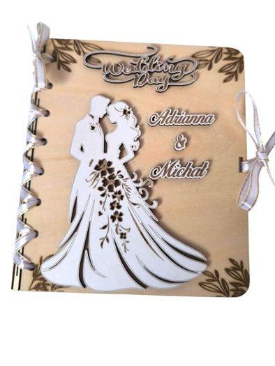 Wedding Gift Card, Personalised Wedding Card, Wooden Wedding Card With Space For Money
