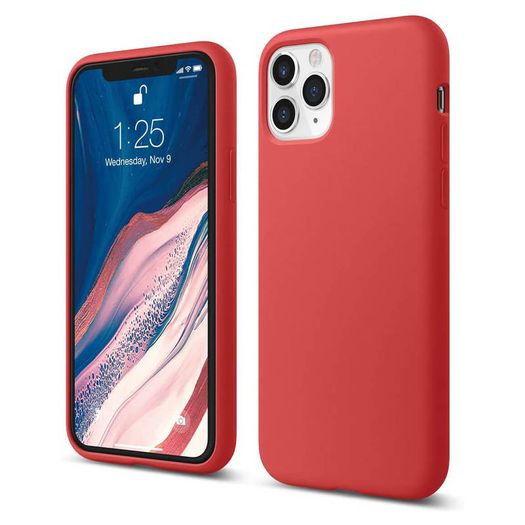 Liquid Silicone Case For iPhone 11 Pro Luxury Thin Soft Phone Cover New Red - FHT5IP11PLK