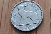 1933 Saorstat Eireann (Leath Reul 3d) Thruppence