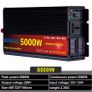 Pure sine 24v AC 220v Power 5kw Car Inverter Convert With LED Display Image 2