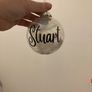 Personalised Glass Christmas baubles Image 8