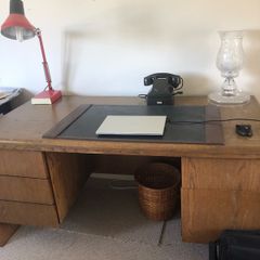 solid wood desk