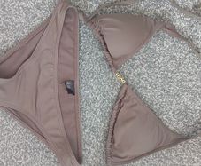 H&m green khaki bikini size s sm worn once