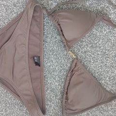 H&m green khaki bikini size s sm worn once