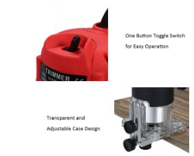 Electric Trimmer 220V  800W    Woodworking Hand Router Tools for Carpentry 30000r/min Huter Power Tools Electric Trimmer
