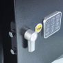 Large Alarmed Value Safe, 130db Built In Alarm, Steel Construction, Steel Locking Bolts, Emergency Overide Key, Wall And Floor Fixings, Black Finish, 40 Litre Capacity 39 x 35 x 36 cm (FREE POSTAGE) Image 3