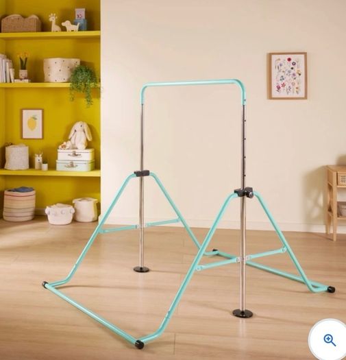 gymnastics bar (as new) with landing mat