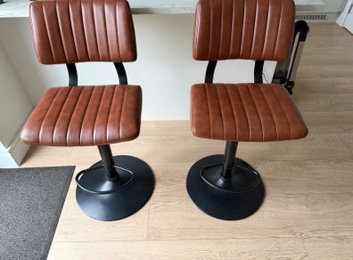 2x Aiden Tan Stool