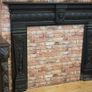 Ram-Head Wrought Iron Fireplace Surround with Timber Mantel Image 2