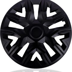 Brand New 4x Black Matt Hub Caps 15 Inch for Steel Rims