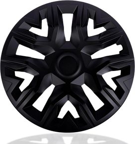 Brand New 4x Black Matt Hub Caps 15 Inch for Steel Rims