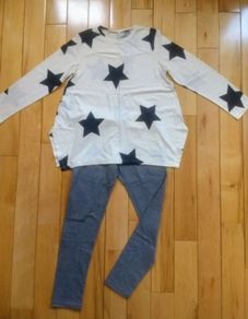 BNWT Benetton Girls Top And Leggins Set