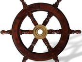 Ships Steering Wheel  32 cm Wood & Brass Antique Style