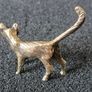3 brass cats,. Solid brass. Image 4
