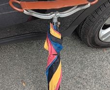 Vintage Umbrella > Shooting/Walking Stick > Leather Seat