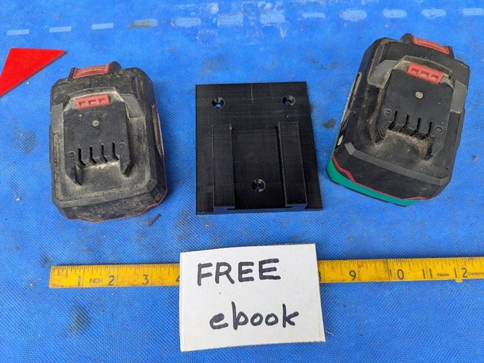 Wall Mounted Bracket for Parkside Batteries