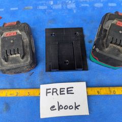 Wall Mounted Bracket for Parkside Batteries
