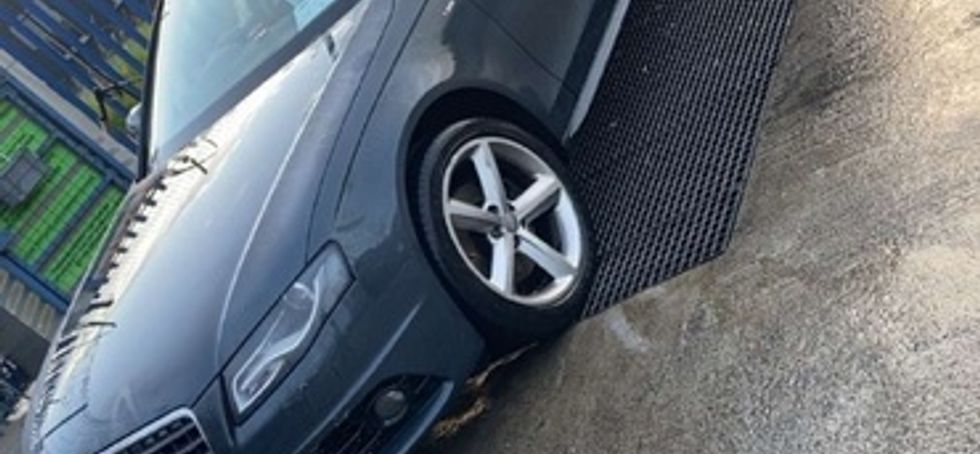 2011 Audi A4 breaking everything there