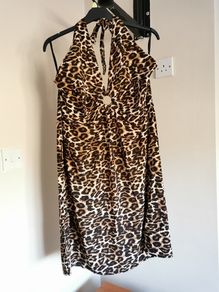 BNWT Lovely Leopard Print Dress size 16