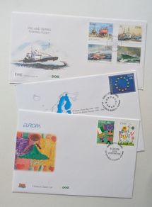 3 x Ireland First Day Covers - 1991 Fishing Fleet, 2006 Europe Flag & 2006 Europa