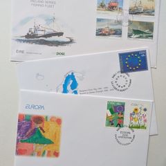 3 x Ireland First Day Covers - 1991 Fishing Fleet, 2006 Europe Flag & 2006 Europa