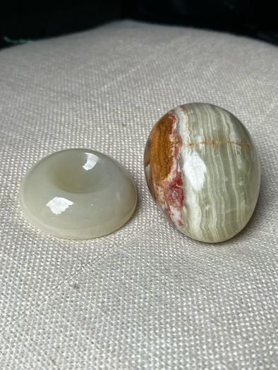Vintage Alabaster Marble Egg