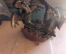 Vintage Fantasy Dueling Dragons