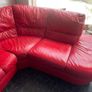 red leather couch Image 2