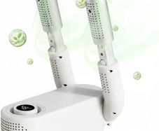 Shoe Dryer, Glove Dryer Electric Intelligent Timer, Foldable Portable Design for Quick Drying, Helps Eliminate Odors & Prevents Bacteria in Football Boots, Work Boots & More, UK Plug