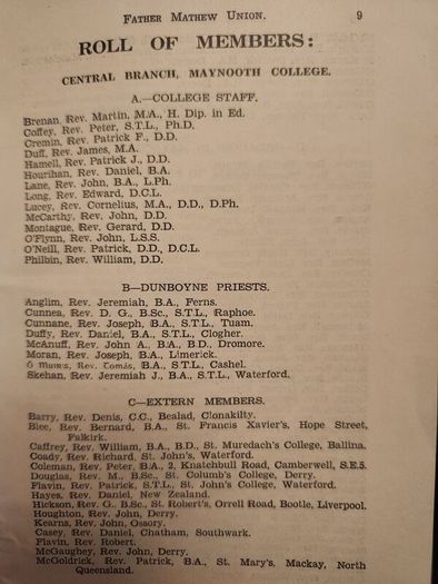 Thirty- Eight Annual Report 1938-1939 Of The Father Mathew Union. Paperback In Good Condition.