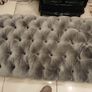 Grey Velvet 2 Seater + Arm Chair + Futon Image 4