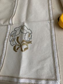 Embroidered Christmas napkins x 4