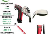 Adams Idea A12 Hybrid / #3 19 Degree / VTS Proforce Red 75HS Stiff