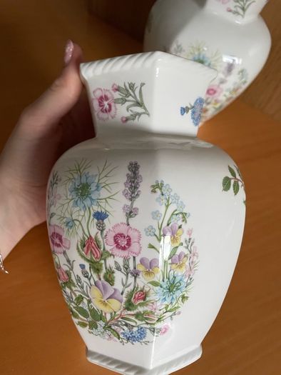 Vintage Aynsley Wild Tudor Porcelain Vases