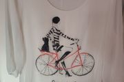 Liberty Woman white printed blouse size L UK14 EU42 Postage included