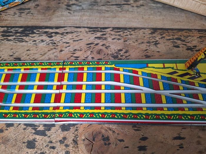 Vintage Local Shuttle Tin Toy Train Set